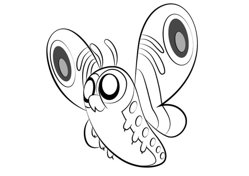 Giant Butterfly from Looped Coloring Page