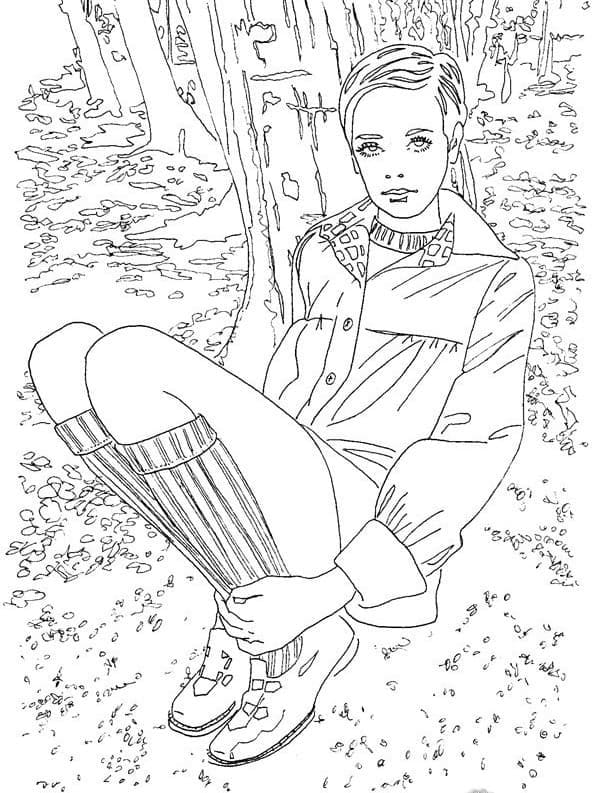 Cool Girl Posing Coloring Page
