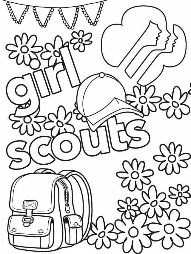 Girl Scout 1 Coloring Page