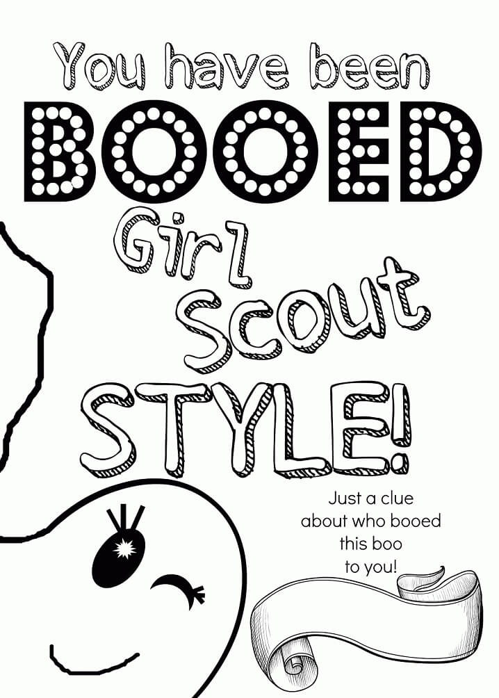 Girl Scout 2 Coloring Page