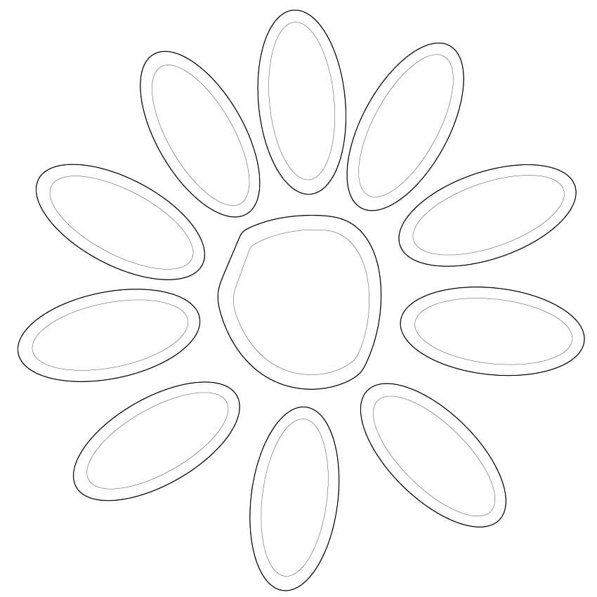Girl Scout Daisy Petals Coloring Page