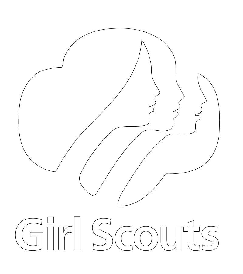 Girl Scouts Logo Coloring Page