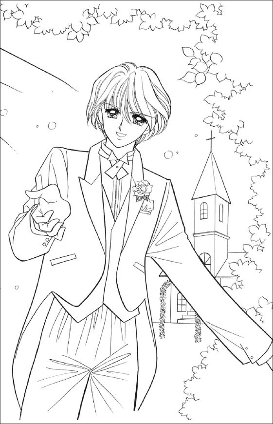 Glitter Force Happy Paradise Prince Coloring Page