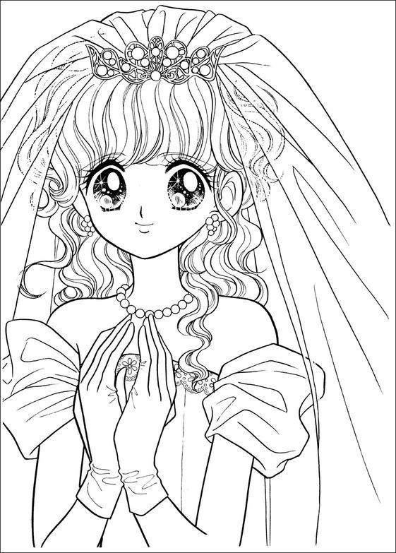 Glitter Force Happy Paradise Wedding Coloring Page