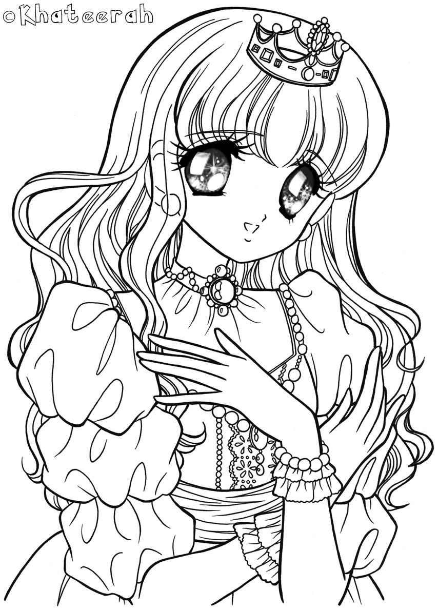 Glitter Force Princess Coloring Page