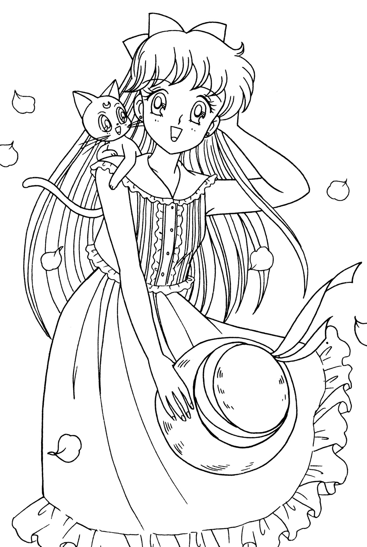 Glitter Force Venus Coloring Page