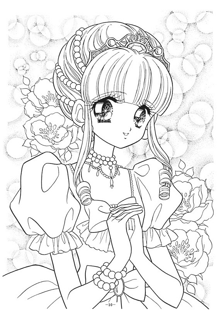 Glitter Force Wedding Girl Coloring Page