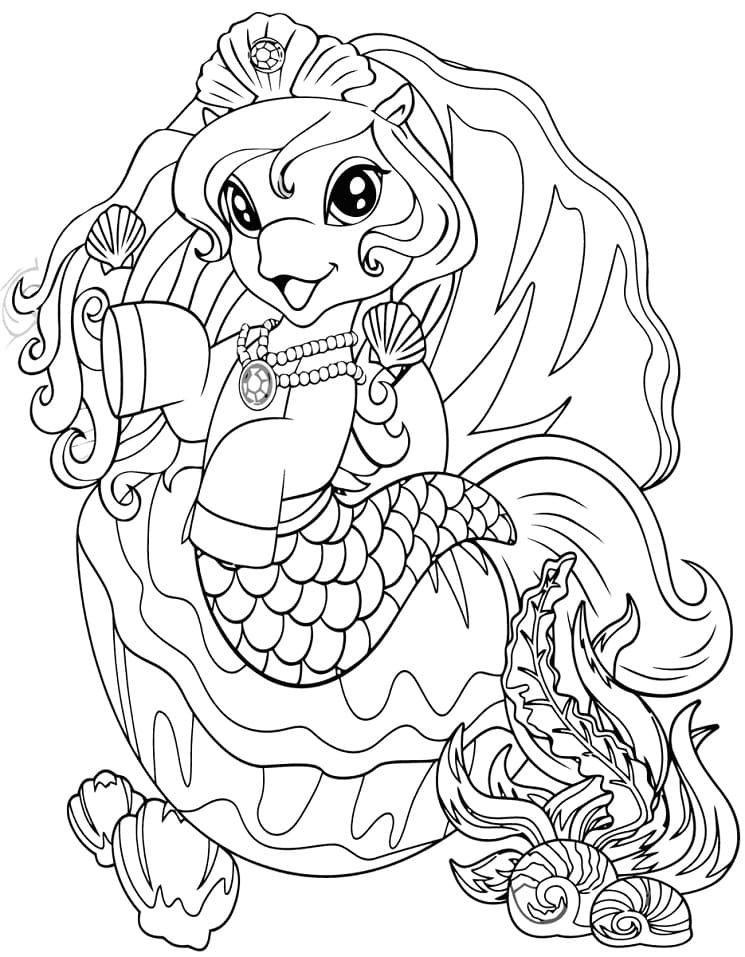 Glitterina Filly Funtasia Coloring Page