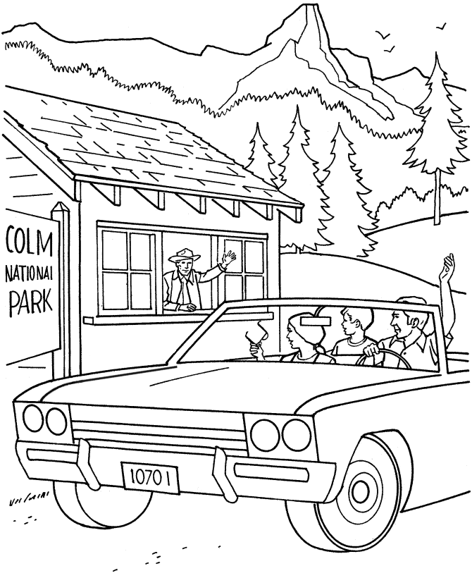 Going To A National Park In A Summer 117d Coloring Page