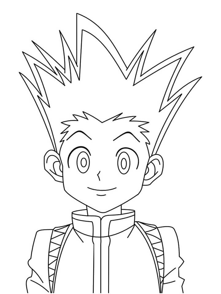 Gon Hunter x Hunter 1 Coloring Page