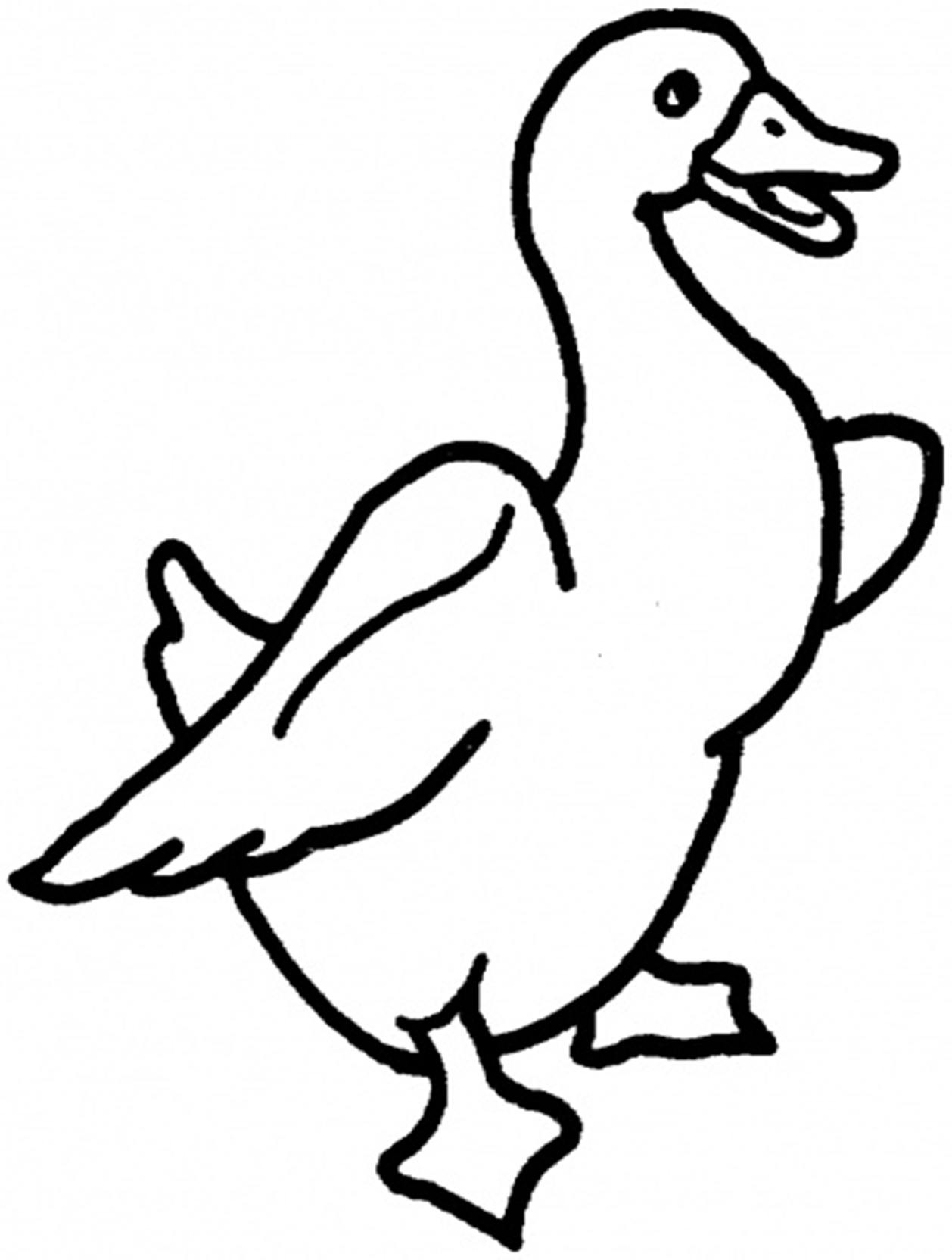 Goose Free Printable Animal Sa027 Coloring Page
