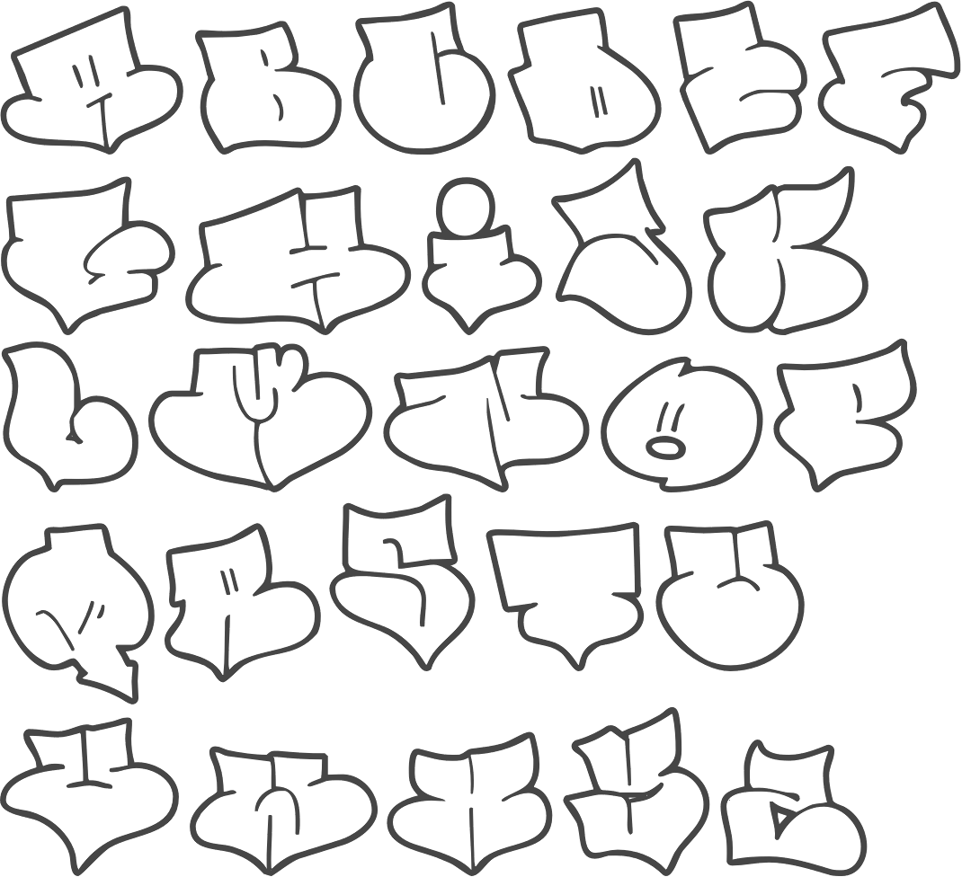graffiti alphabet style bubble letters coloring pages coloring cool