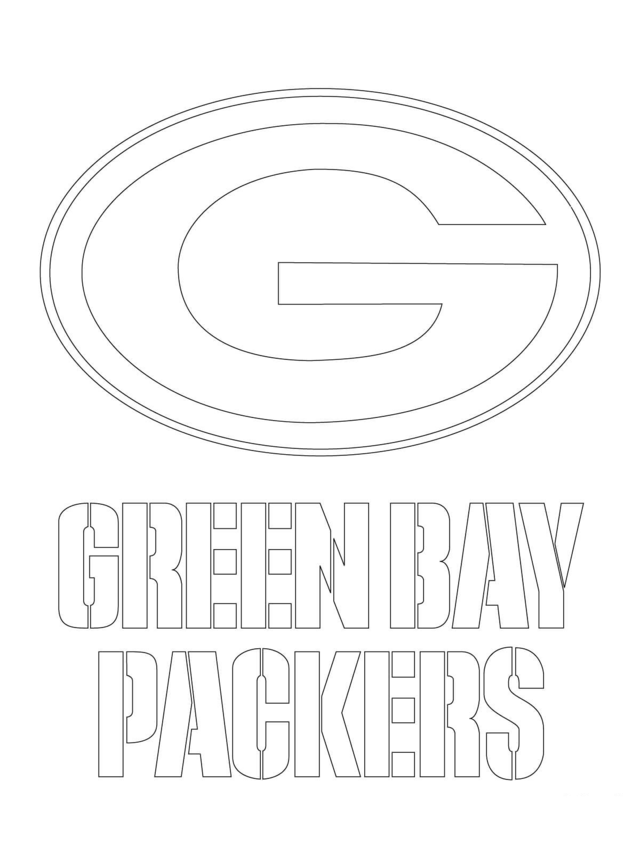 Green Bay Packers Logo Football Sport Coloring Page