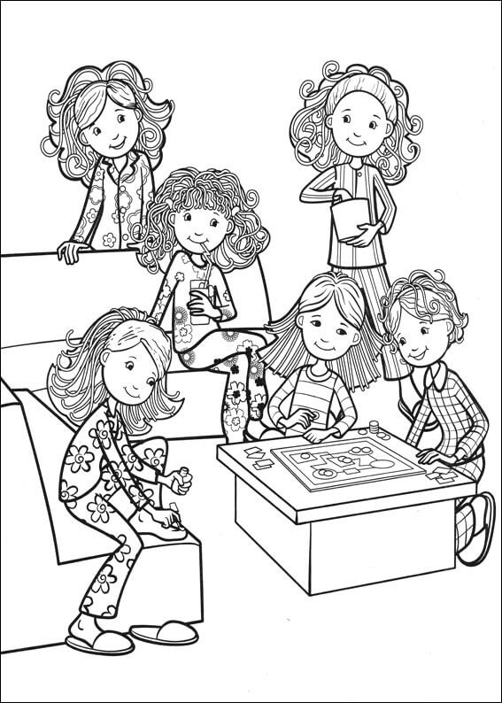 Groovy Girls Playing Board Game