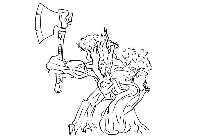 Grover from Paladins Coloring Page