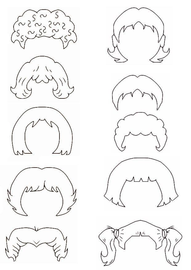 Hairstyles Coloring Page