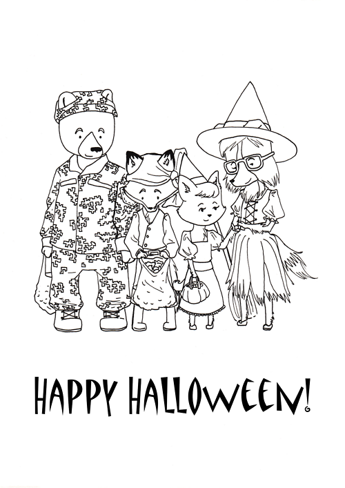Halloween  Happy Halloween Coloring Page