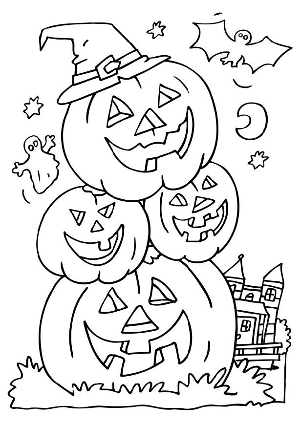 Halloween Colouring Pages For Kids To Colour Coloring Page