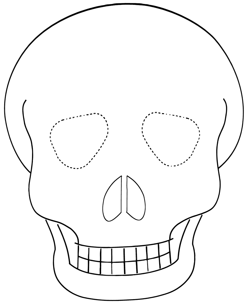 Halloween Mask 5 Coloring Page