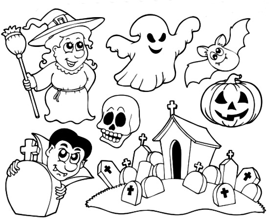 Halloween Preschool To Print Coloring Page
