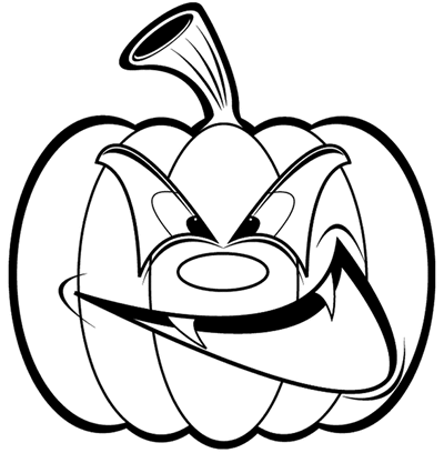 Halloween Jack O Lantern For Kids Coloring Page