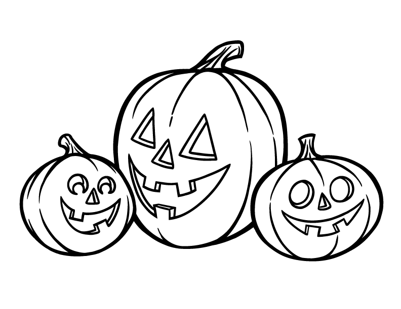 Halloween Jack O Lantern Coloring Page