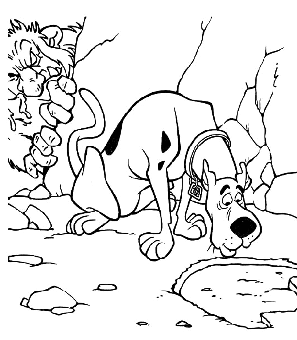 Halloween Scooby Doo Coloring In Pages Free Coloring Page