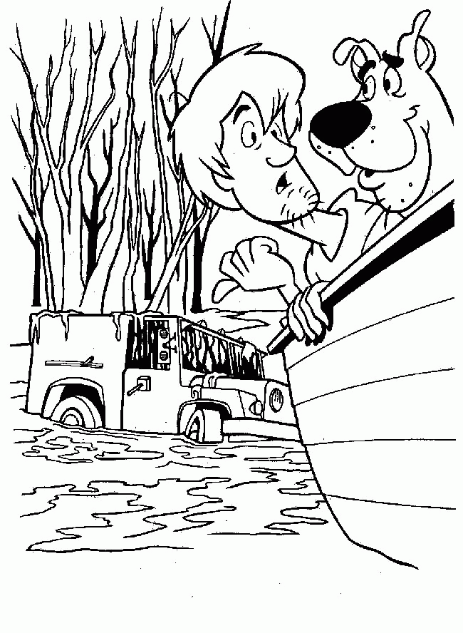 Halloween Scooby Doo Coloring Sheets Free Coloring Page