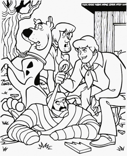 Halloween Scooby Doo Mystery Begins Coloring Page
