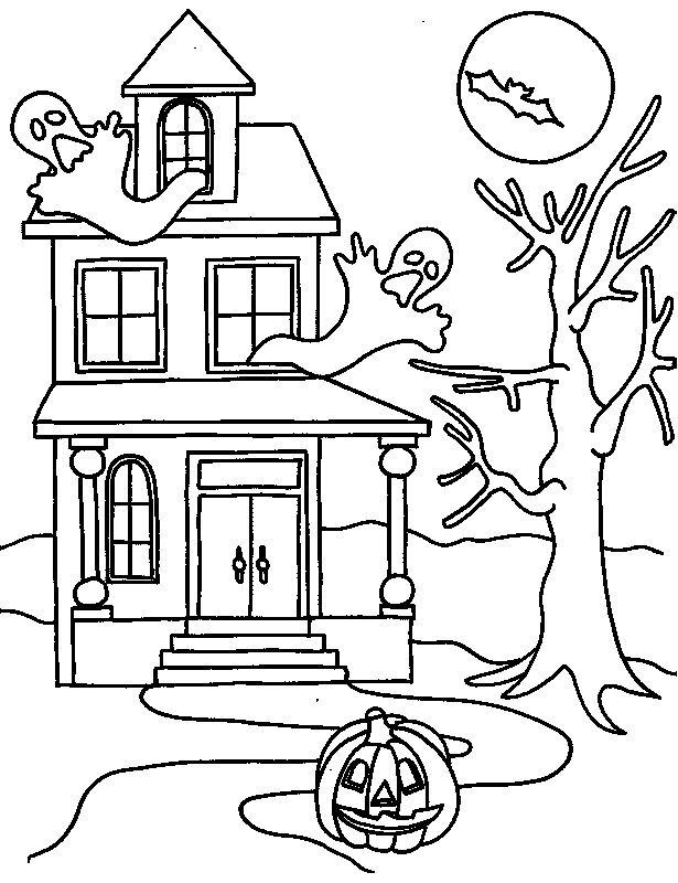 Halloween Sheets For Kids To Color Coloring Page