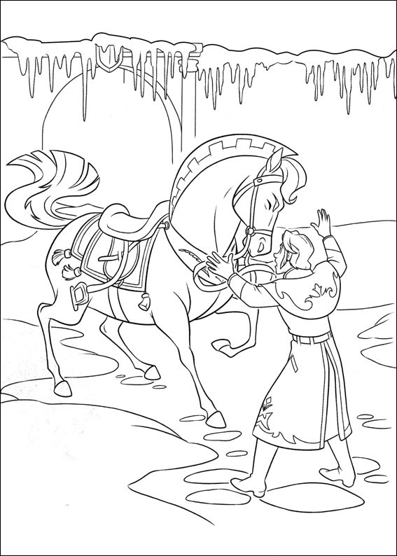 Hans And Sitron Coloring Page