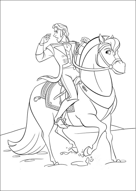 Hans Riding Sitron Coloring Page