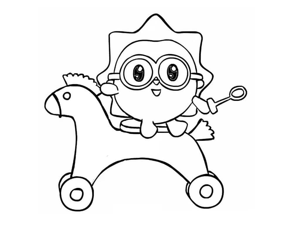Happy Chichi Coloring Page