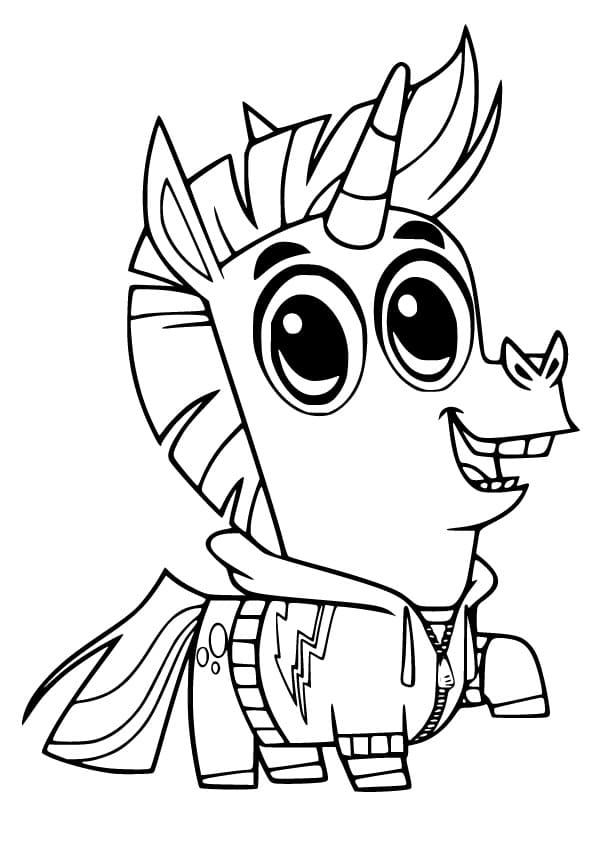 Happy Corn from Corn and Peg Coloring Page