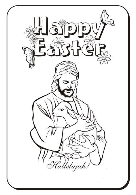 Happy Easter Jesus – Religious Easters Coloring Page