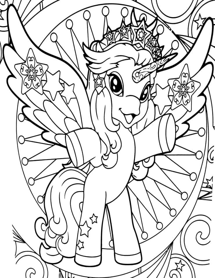 Happy Filly Funtasia Coloring Page