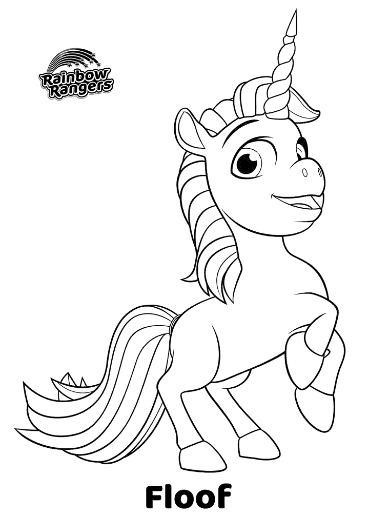 Happy Floof Coloring Page