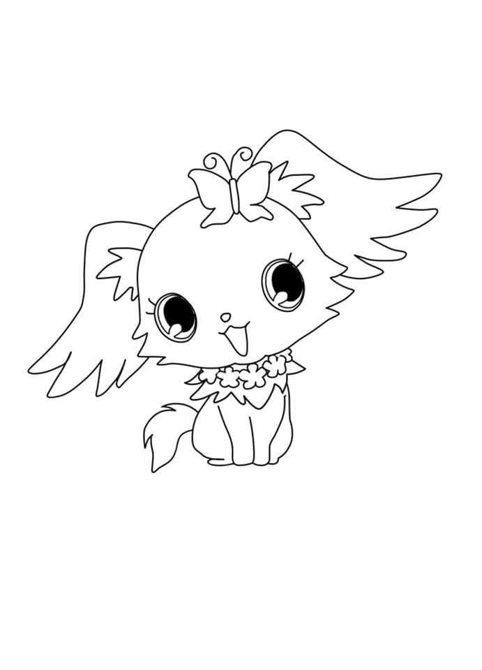 Happy Jewelpets Coloring Page