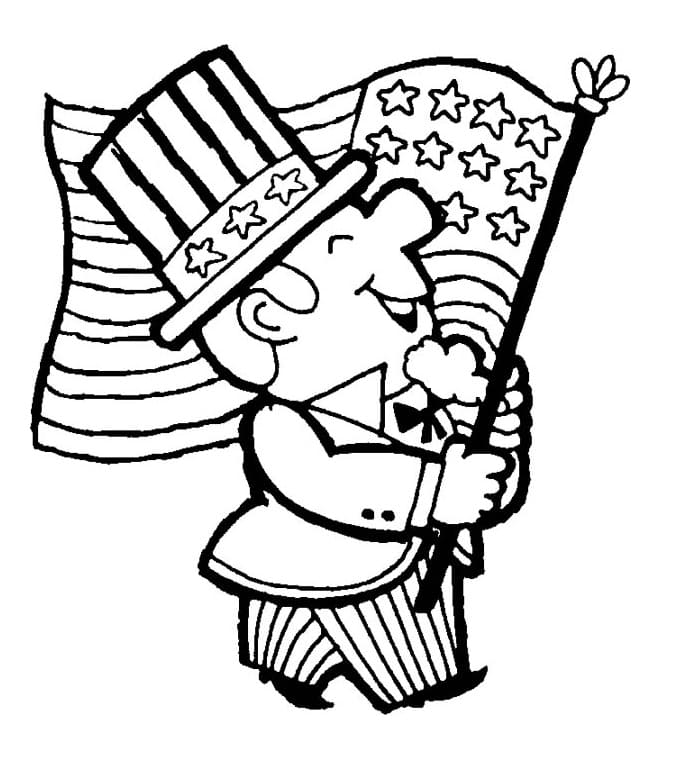 Happy New Memorial Day Coloring Page