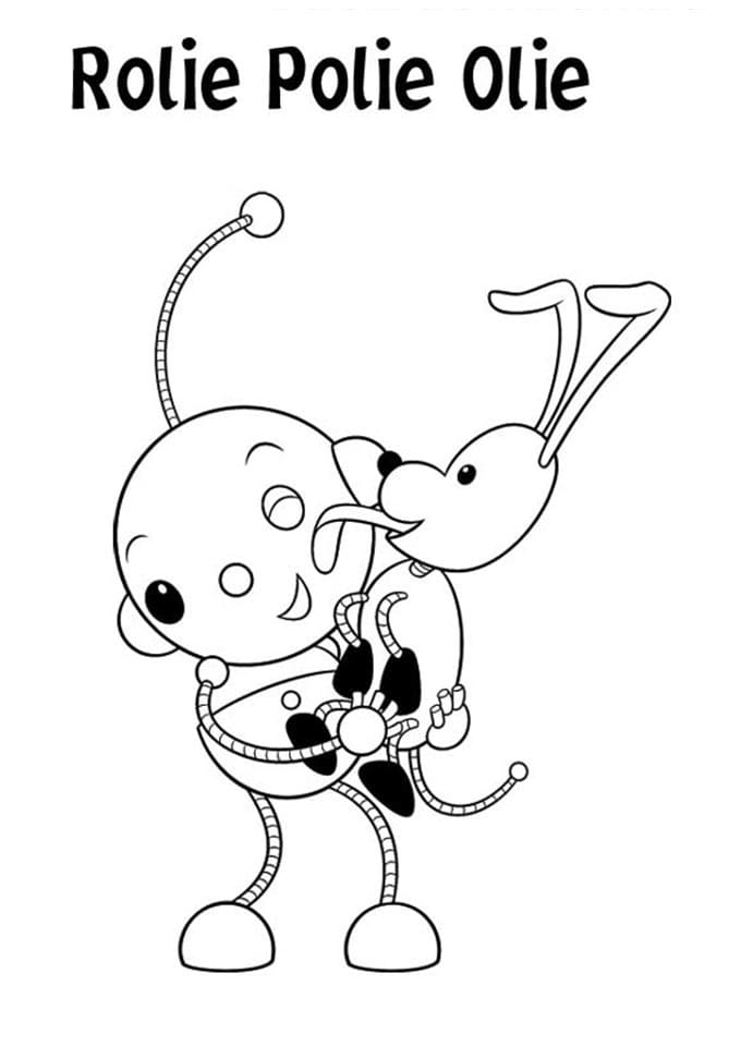 Happy Spot and Olie Polie Coloring Page