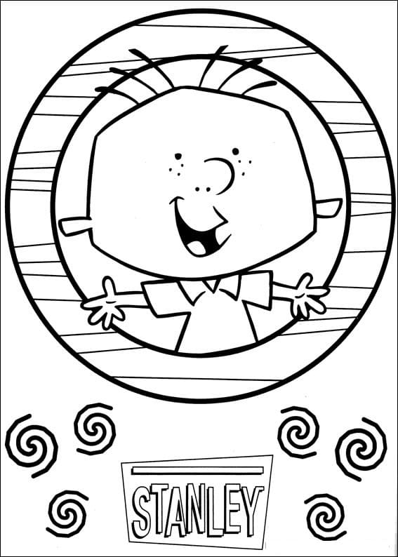 Happy Stanley Coloring Page