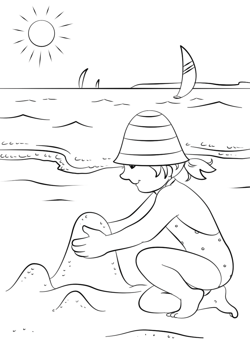 Happy Summer By Lena London Coloring Page