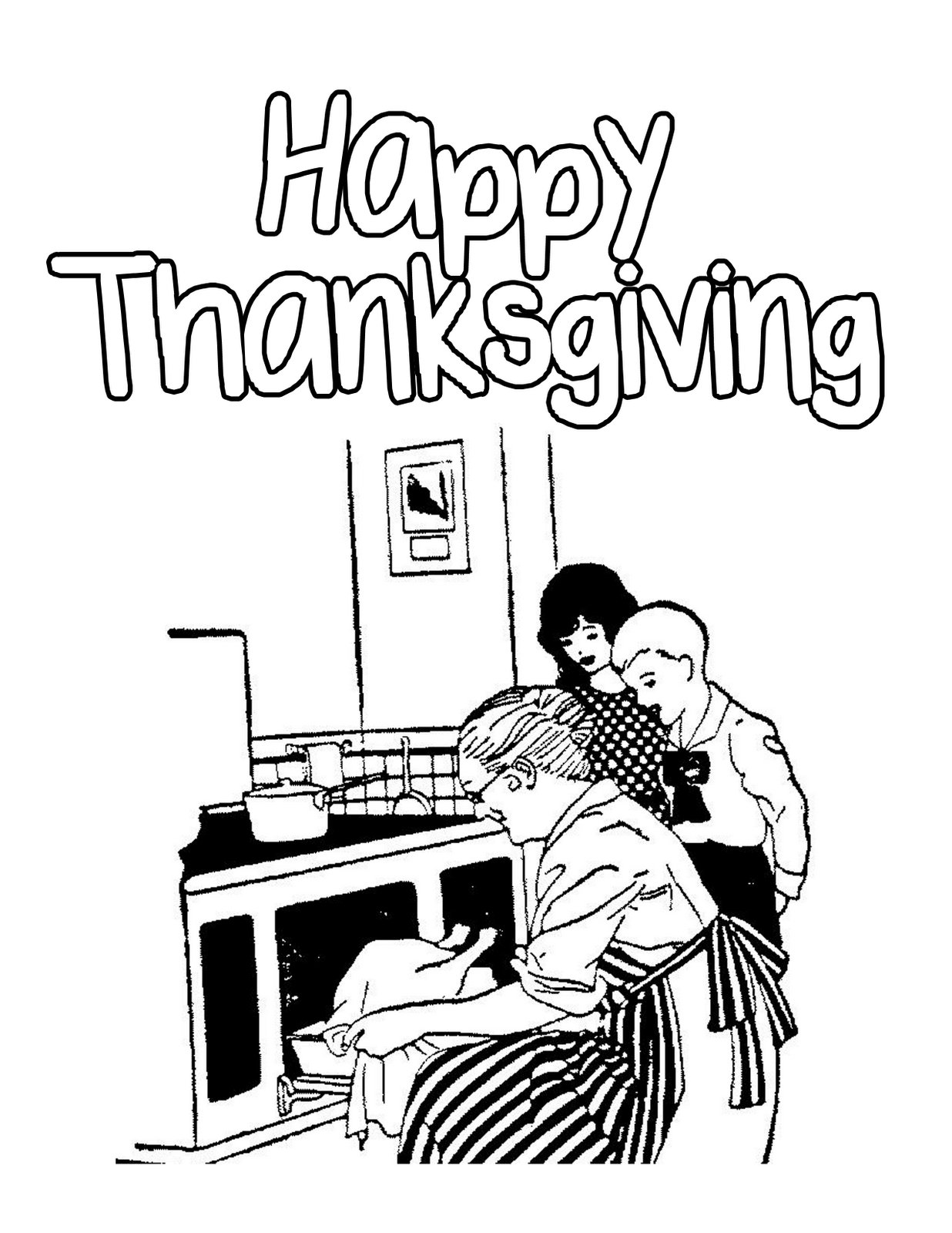 Happy Thanksgiving S Children4d46 Coloring Page