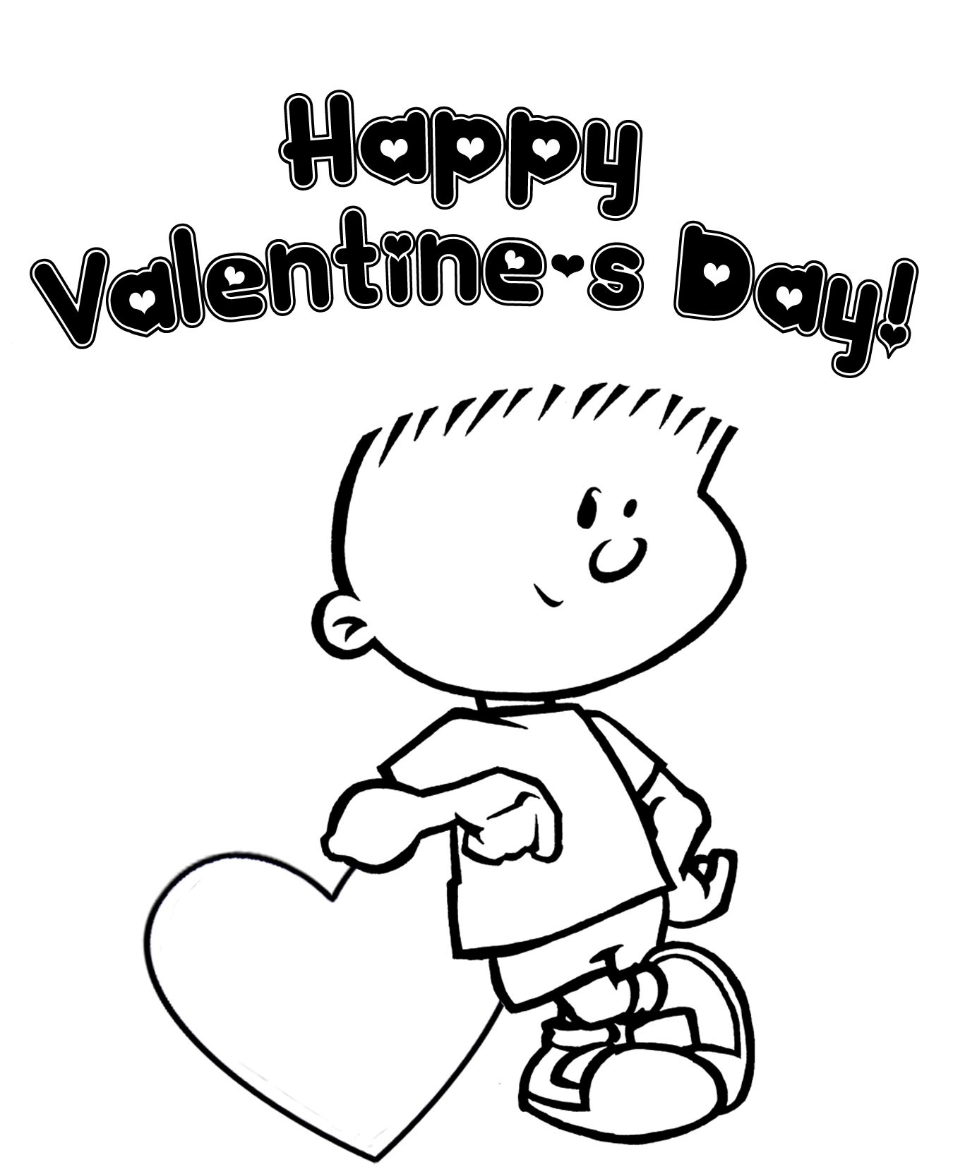 Happy Valentine S0080 Coloring Page