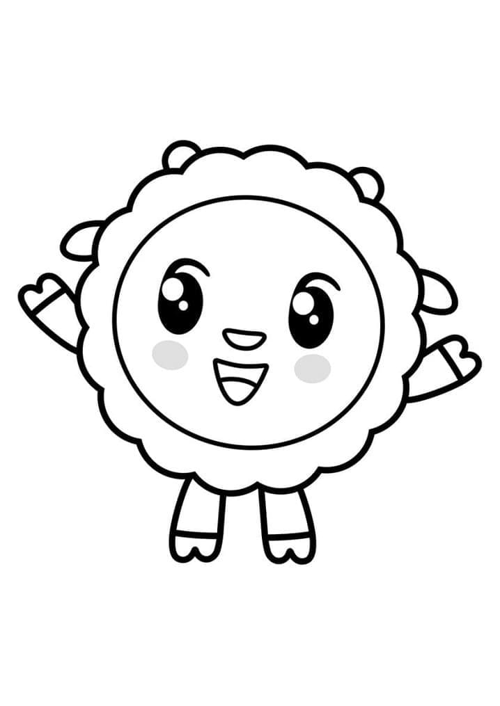 Happy Wally from BabyRiki Coloring Page