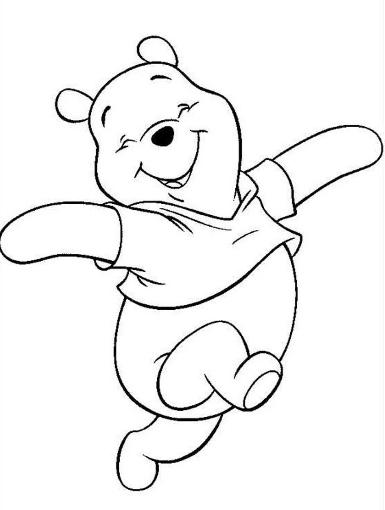 Happy Winnie The Pooh Sd388 Coloring Page