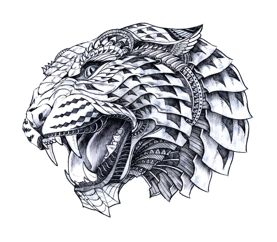 Hard Animal Difficult Advanced Leopart Tattoo Sketches Draw Coloring Page