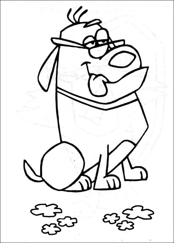 Harry the Dog from Stanley Coloring Page