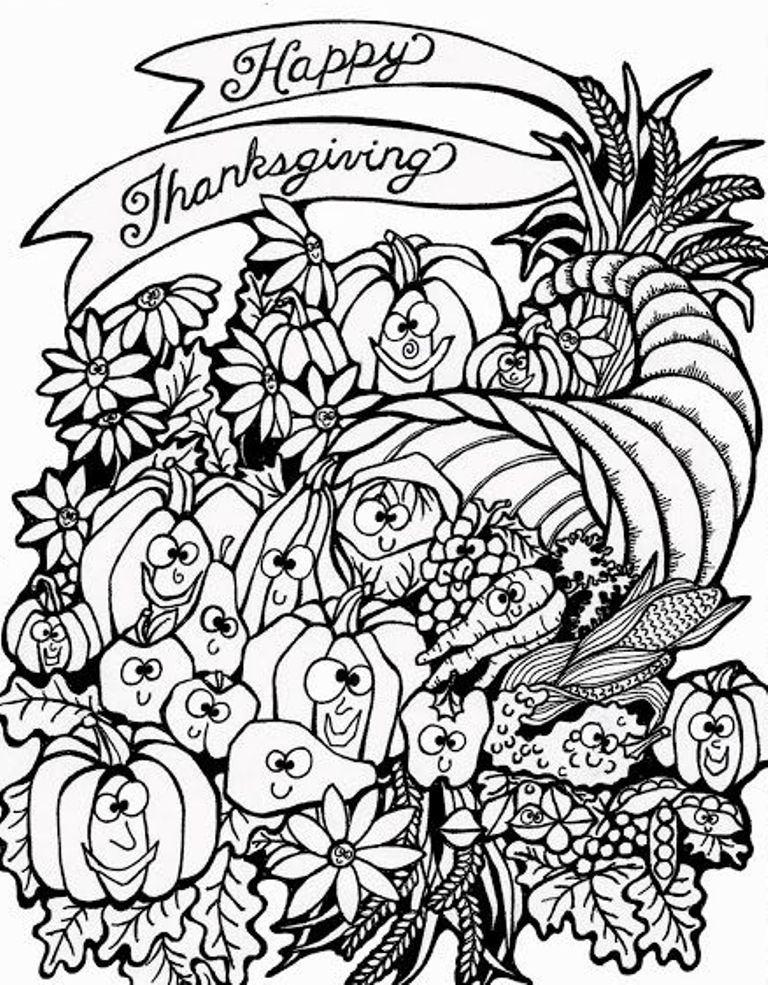 Harvest Cornucopia Thanksgiving S To Print10c2
