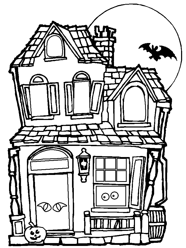 Haunted House Halloween For Kids Free Printable